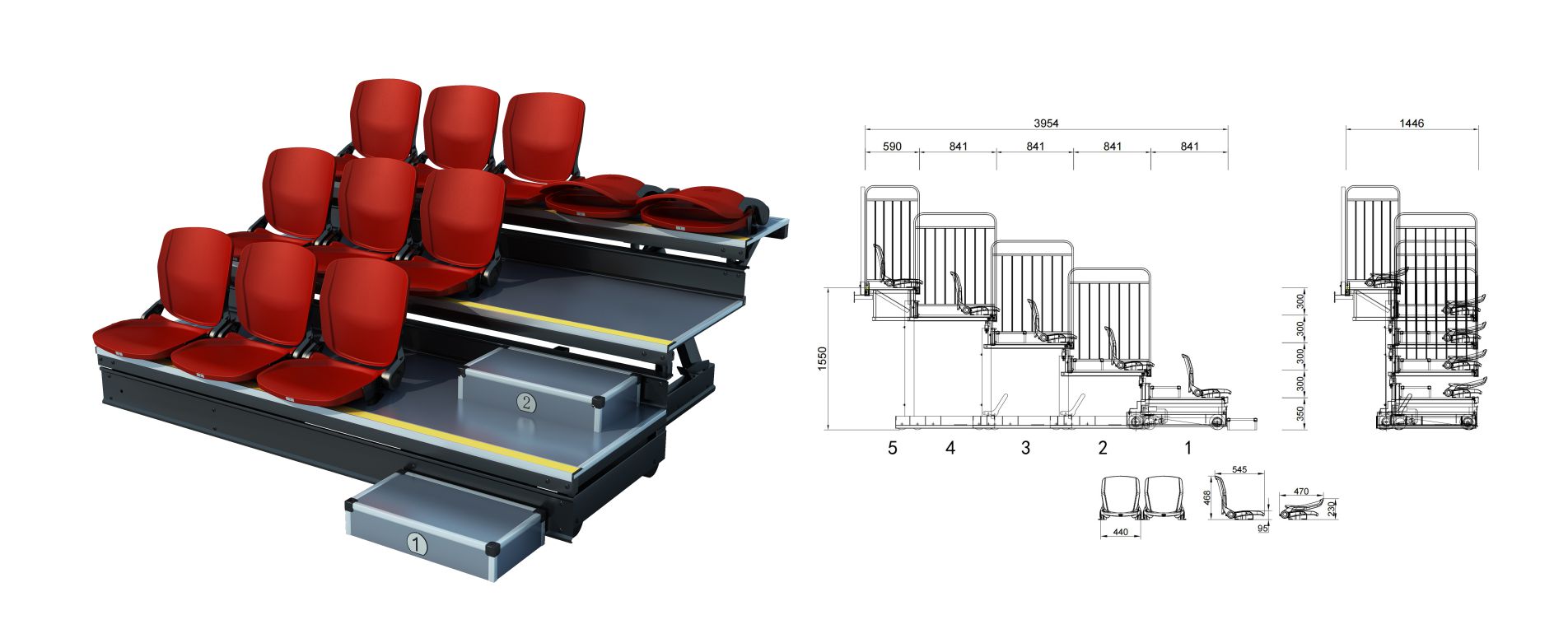 征途前置伸縮看臺(tái)